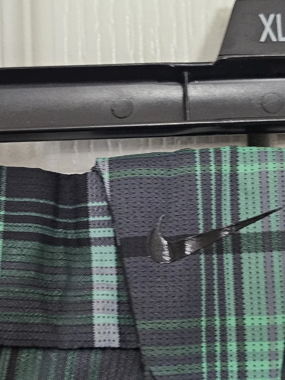 Nike Golf Dri-FIT Tour Performance Plaid Golf Shorts Men's 34 Green Black.